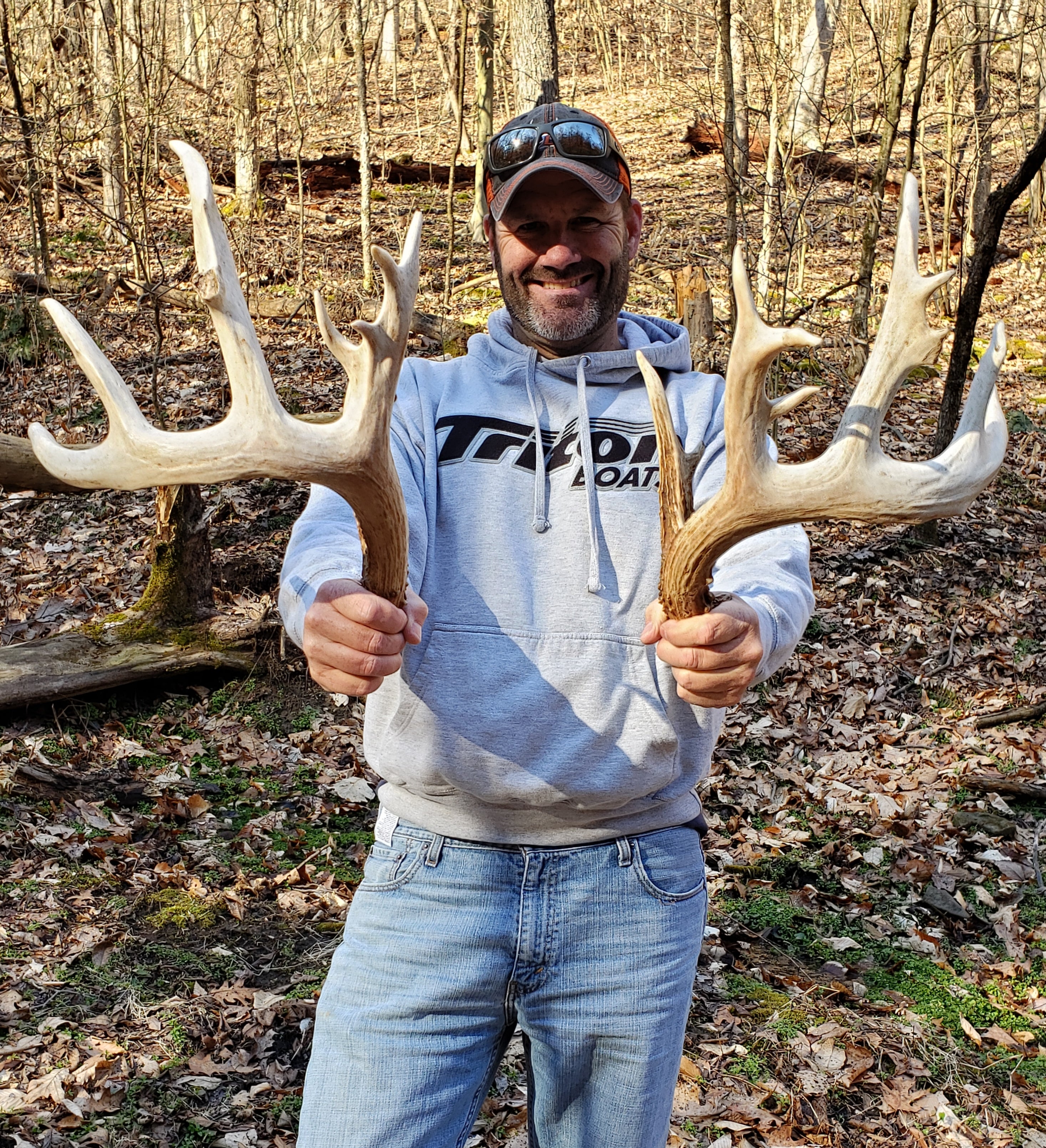 Chuck Main, owner of Epicenter Outdoors, holding rack
