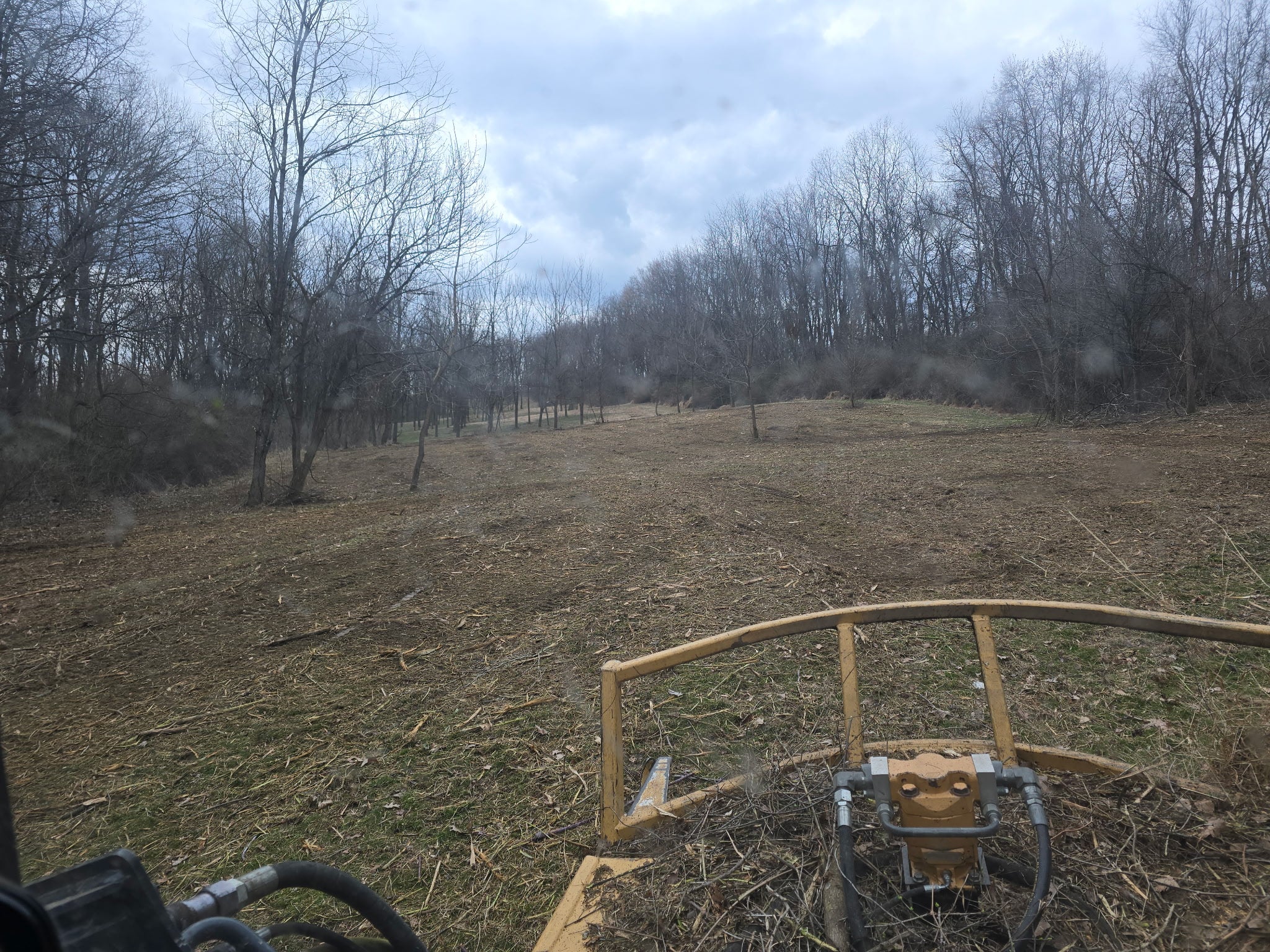 Field being prepared for food plot or habitat project
