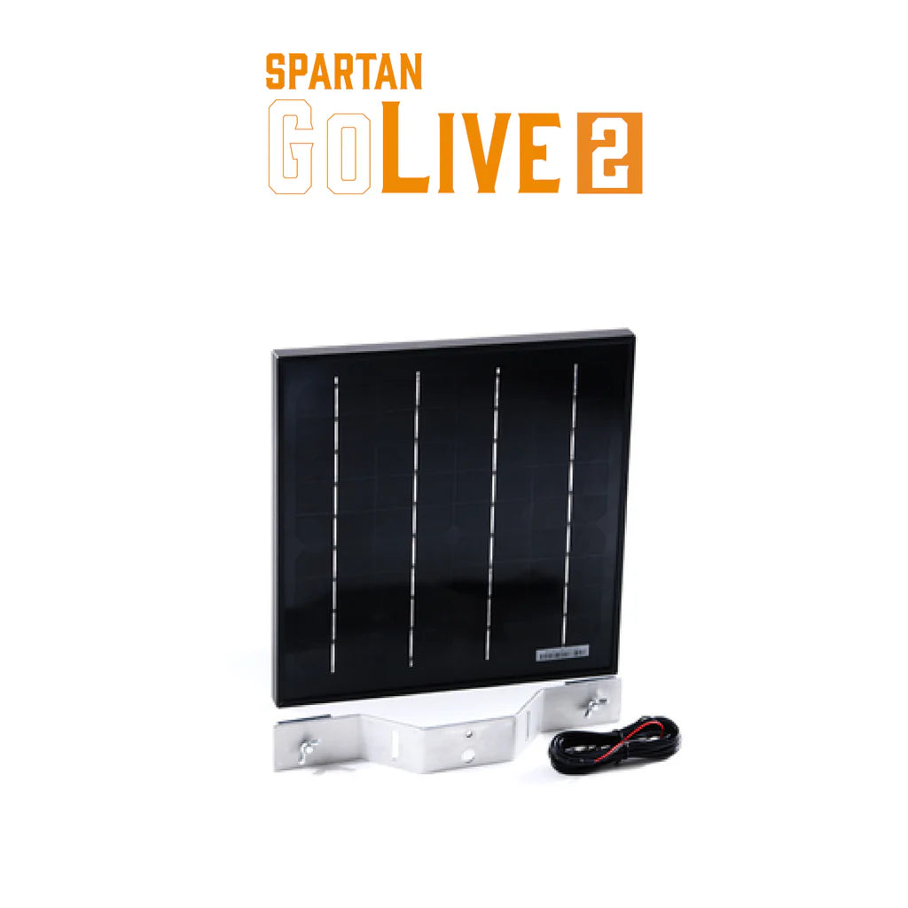 Spartan GoLive 2 Solar Kit – 15W Solar Panel and Connector Cable for Continuous Power, Designed for Spartan GoLive 2 Trail Cameras.