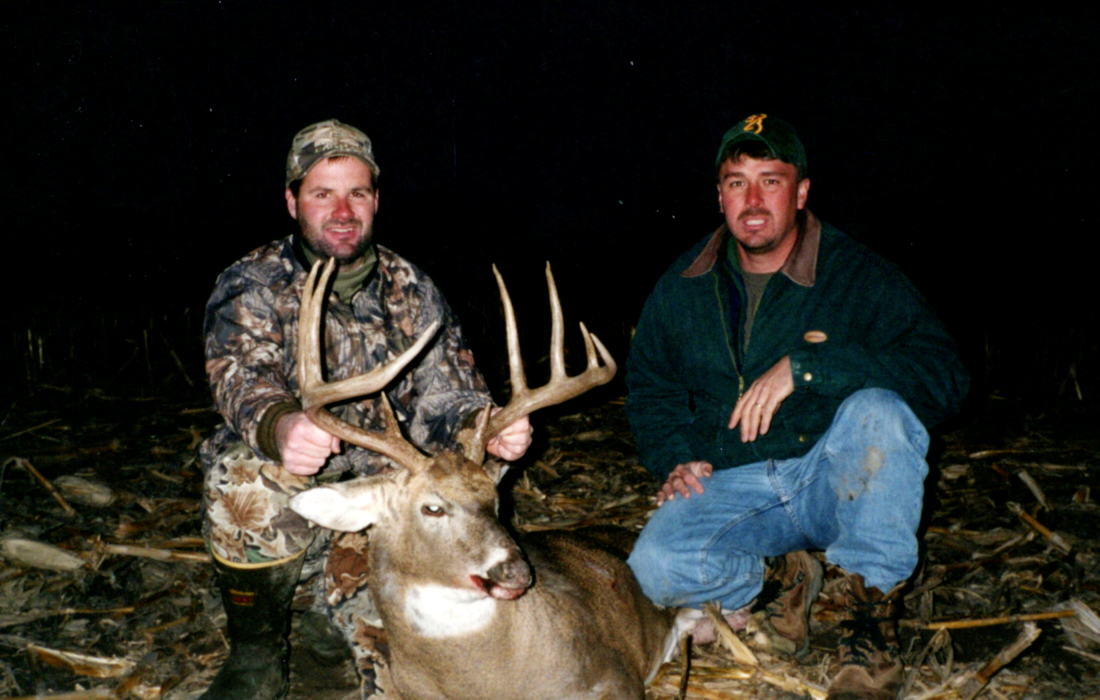 Examples of successful whitetail deer harvests on optimized land managed by Epicenter Outdoors