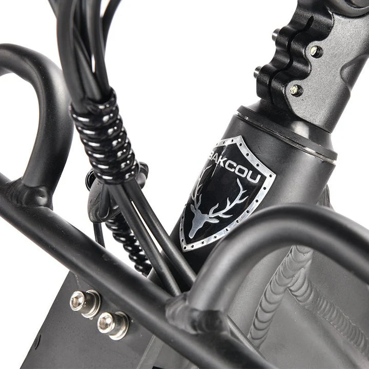 Bakcou Grizzly Electric Scooter - Sturdy Stem and Steering Components for Maximum Control