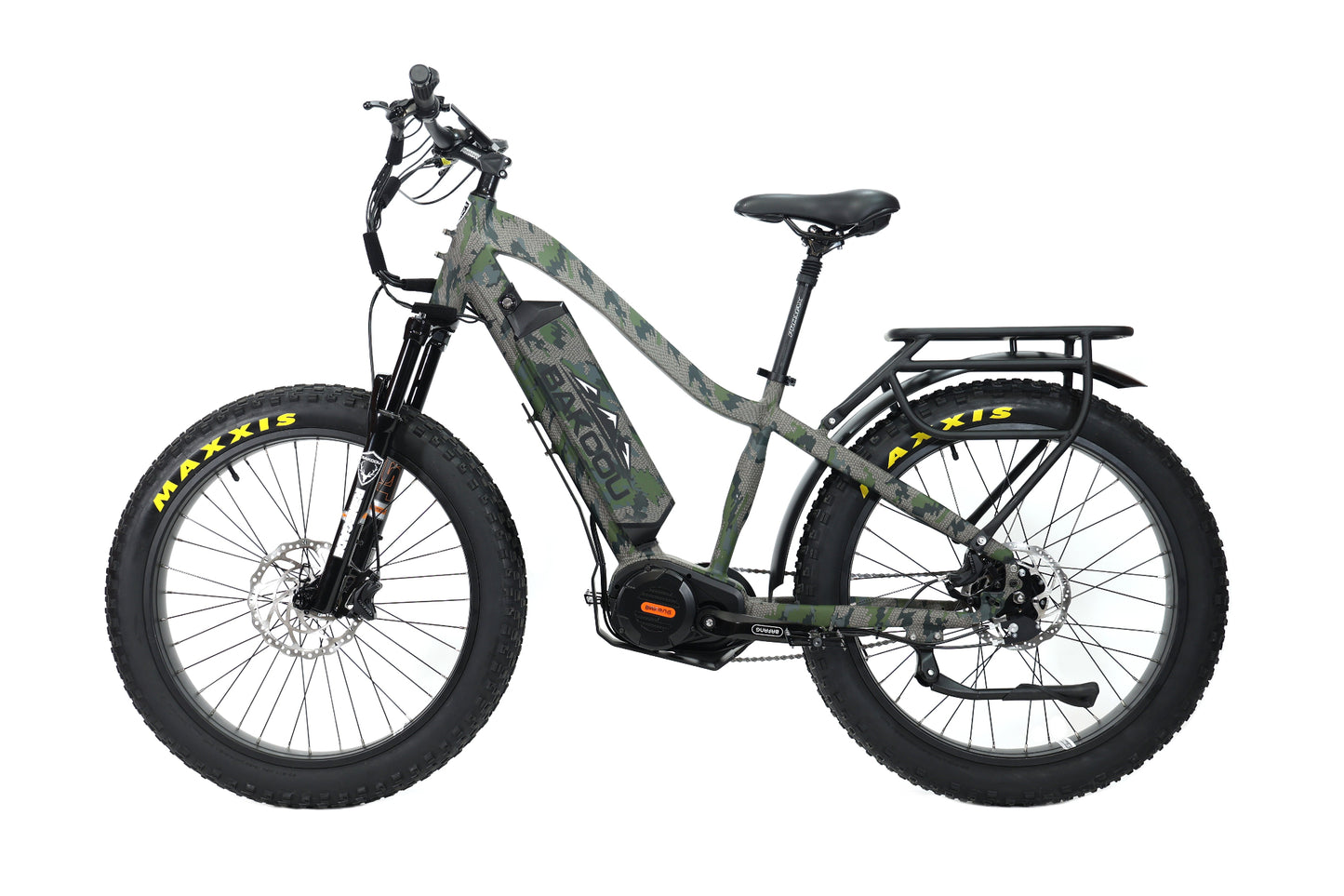 Bakcou Mule Jäger E-Bike – Driver Side View, Kuiu Camo