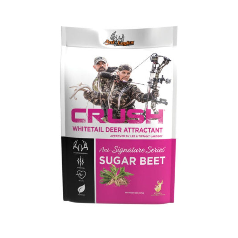 Ani-Logics Crush Granular Attractant – Sugar Beet Flavor, High-Protein Whitetail Deer Attractant for Hunting & Supplemental Feeding