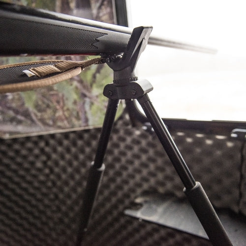 WP Pro kit Bipod Shooting Stick providing stable support for accurate shooting with your firearm or bow in a hunting blind