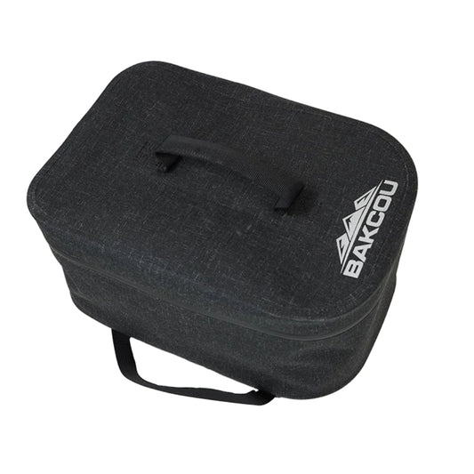 Bakcou Large Top Pannier Bag designed for extra storage, with internal straps for securing a spare battery, repair kit, or additional gear