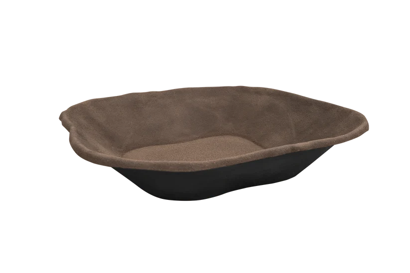 Deer Ponds DP-50 – Front View of 50 Gallon Fiberglass Water Source with Dirt-Like Finish