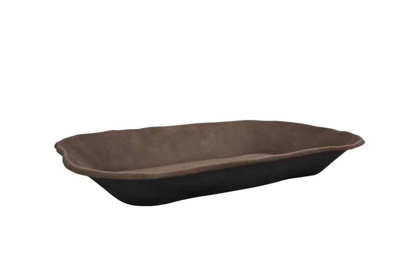 Deer Ponds DP-80 – Front View of 80 Gallon Fiberglass Wildlife Pond with Natural Dirt Finish