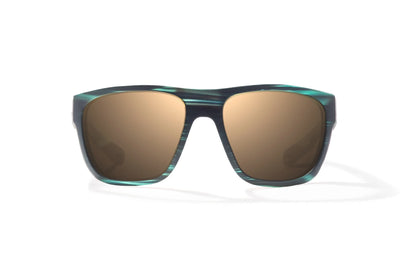 Bajio Las Rocas Sunglasses - Front View, Blue Grass Matte Frame with Copper Lens