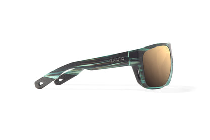 Bajio Las Rocas Sunglasses - Side View, Blue Grass Matte Frame with Copper Lens