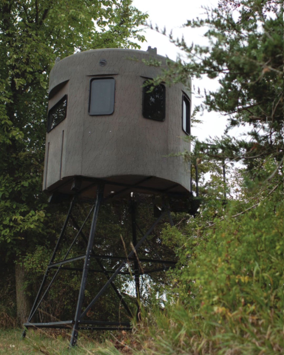 Outside view of Stump Sequoia model hunting blind