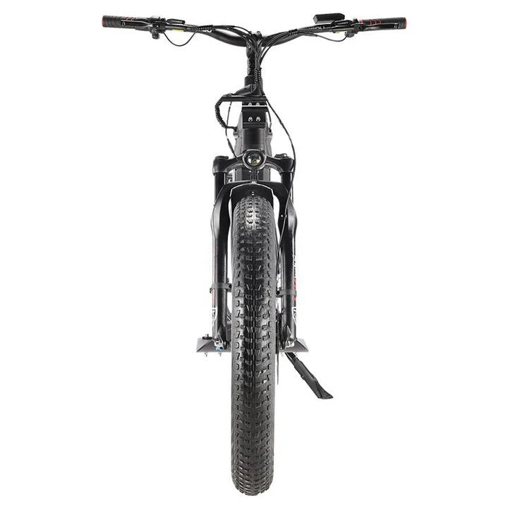 Bakcou Grizzly Electric Hunting Scooter - Front View, Wide Handlebars and 400-Lumen Headlight