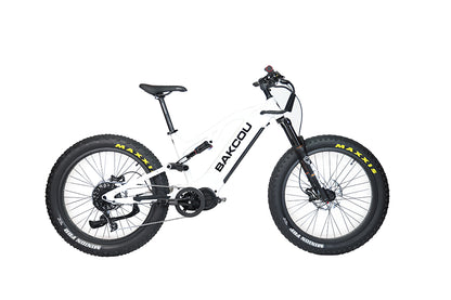 Bakcou Scout E-Bike – Left Side View, Gloss White