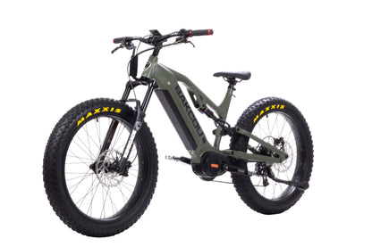 Bakcou Scout E-Bike – Angled View, Matte Army Green