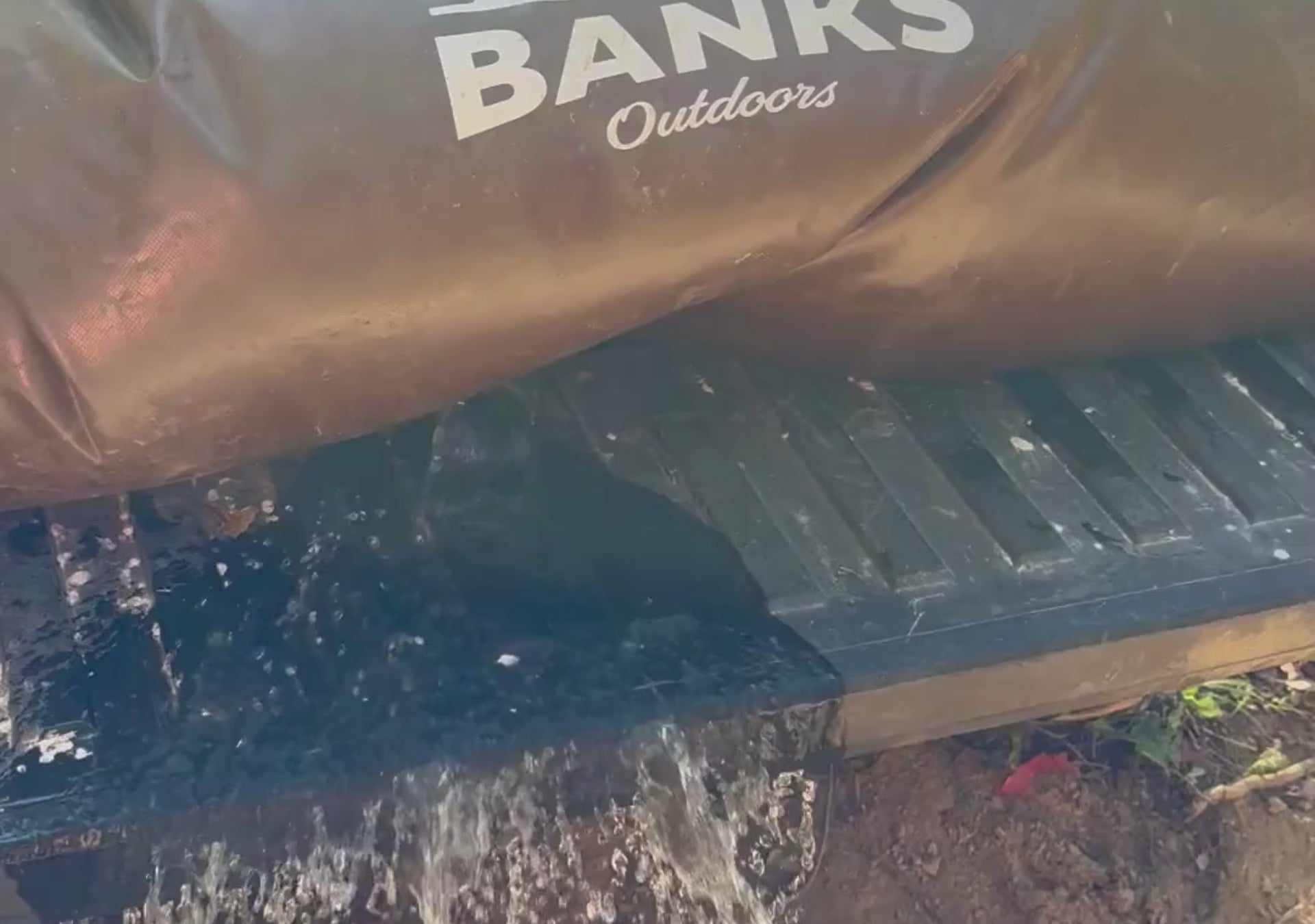 Load video: Trail cam footage of two deer drinking from a Wild Water watering system, capturing natural hydration in the wild